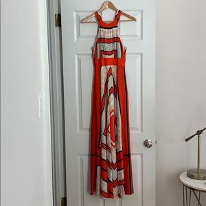 Eliza J Scarf Print Maxi Dress